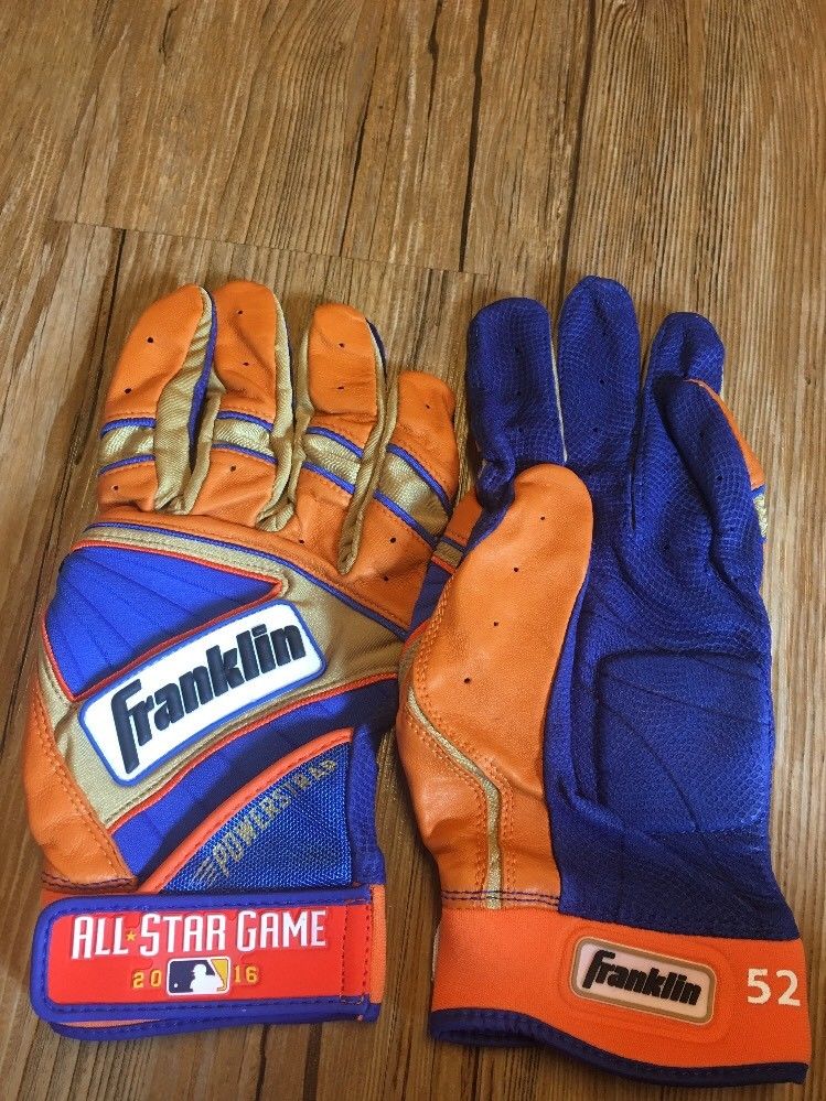 Yoenis Cespedes All Star 2016 New York Mets Batting Gloves Franklin Issued MLB