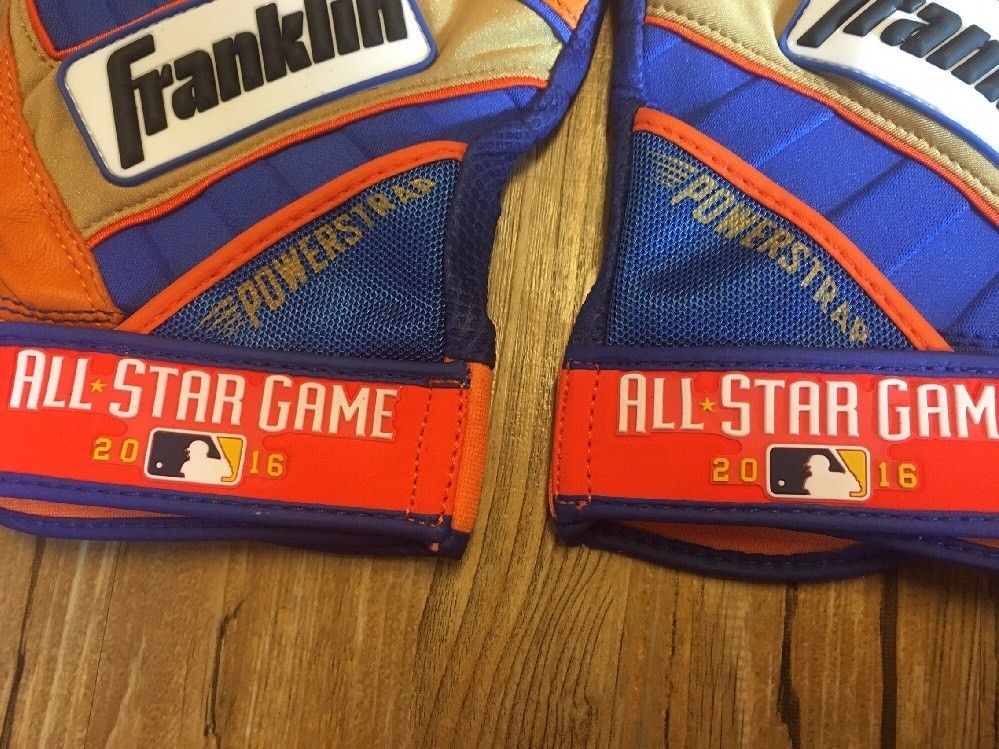 Yoenis Cespedes All Star 2016 New York Mets Batting Gloves Franklin Issued MLB