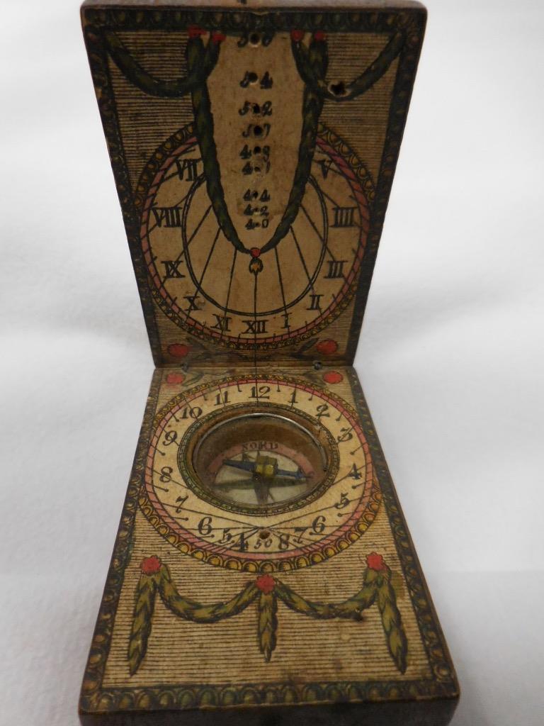 Antique 19th Century Compass with Sundial