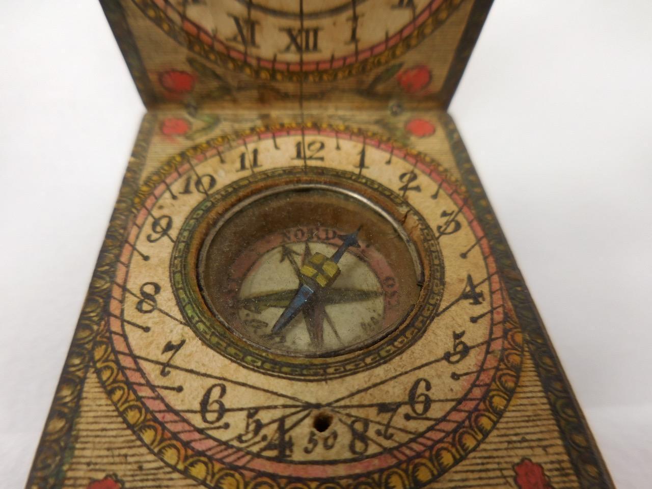 Antique 19th Century Compass with Sundial