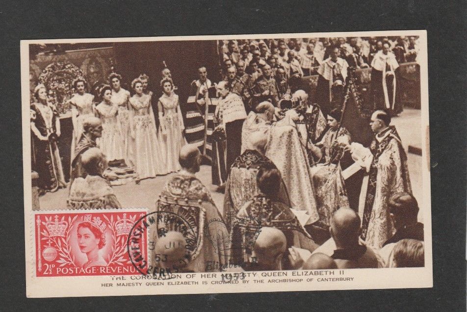 GB 1953 Coronation Maximum Card