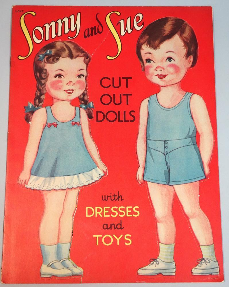 Un-Cut Sonny and Sue Paper Doll Book 1940