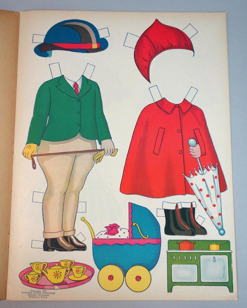 Un-Cut Sonny and Sue Paper Doll Book 1940