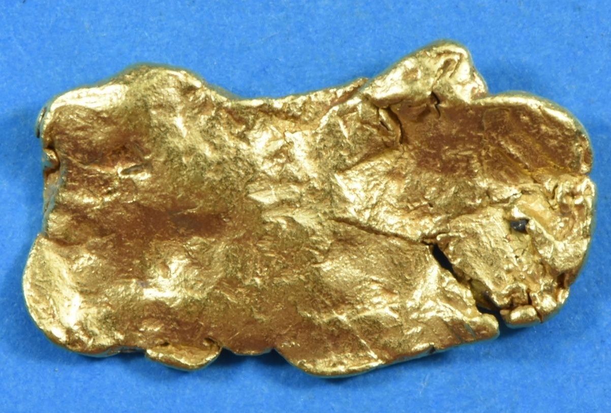L-96 Alaskan Yukon BC Leaf Gold Nugget " Rare Genuine" 3.32 Grams