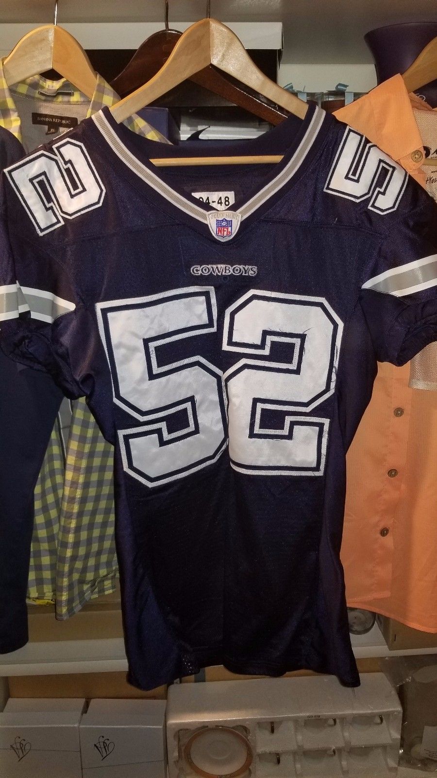 Dexter Coakley Dallas Cowboys Game Used Worn Jersey Size 48 Reebok Tag 04-48