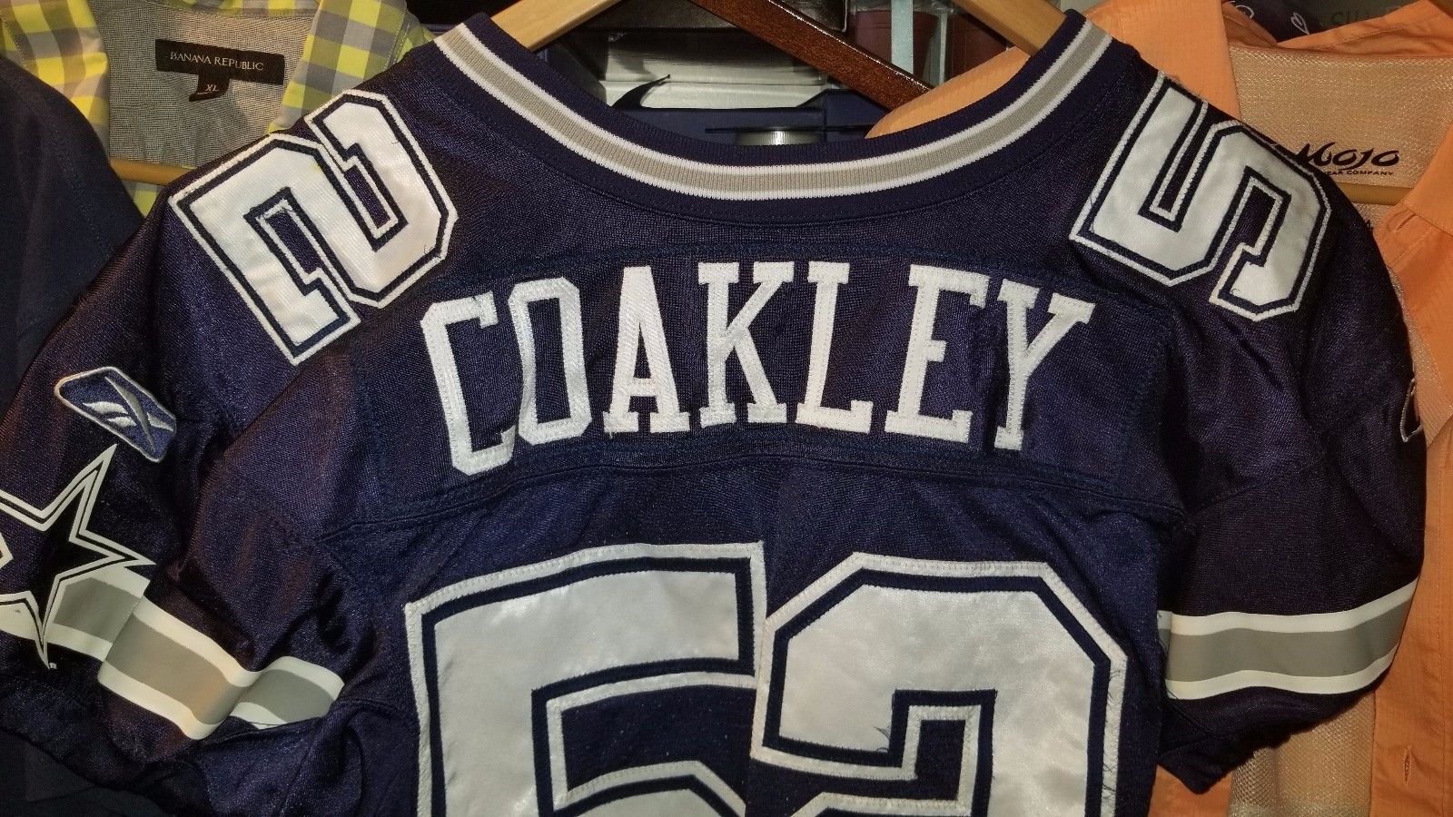 Dexter Coakley Dallas Cowboys Game Used Worn Jersey Size 48 Reebok Tag 04-48