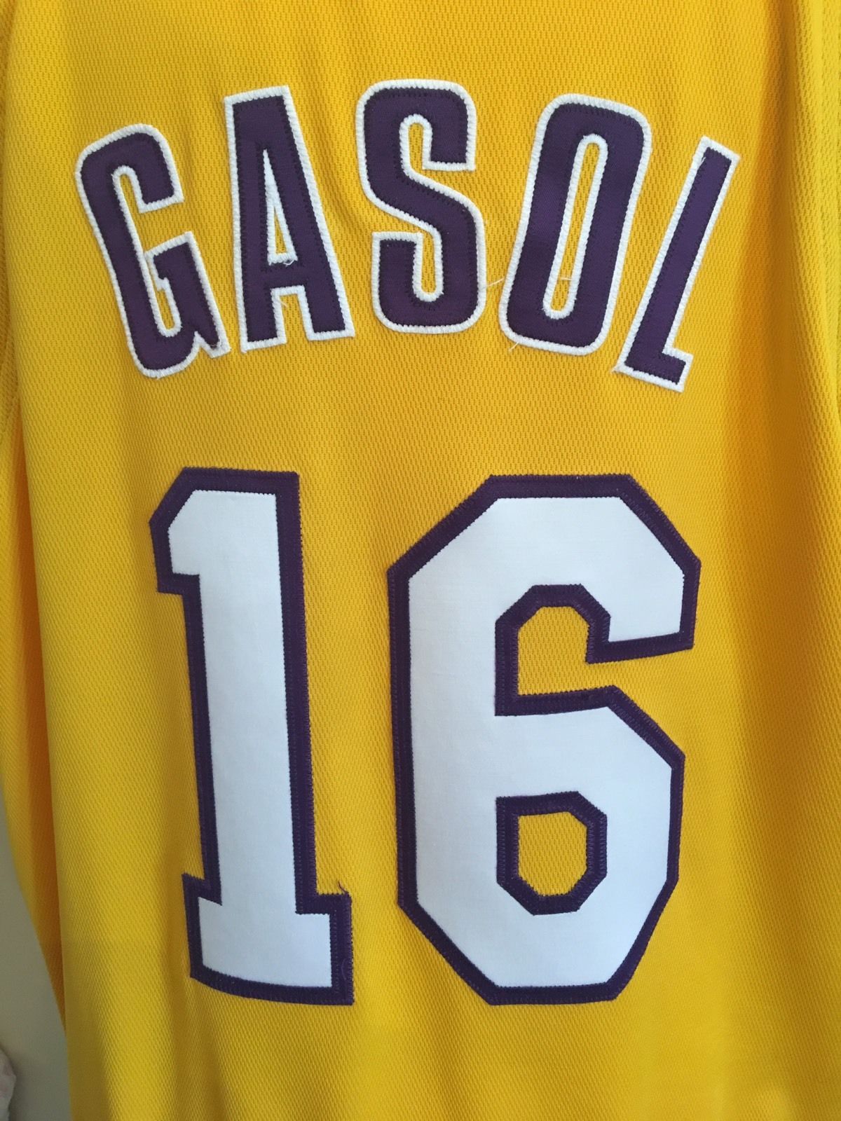 Pau Gasol Los Angeles Lakers 2009-10 Game Worn Signed Home Jersey (DC LOA) LOOK!