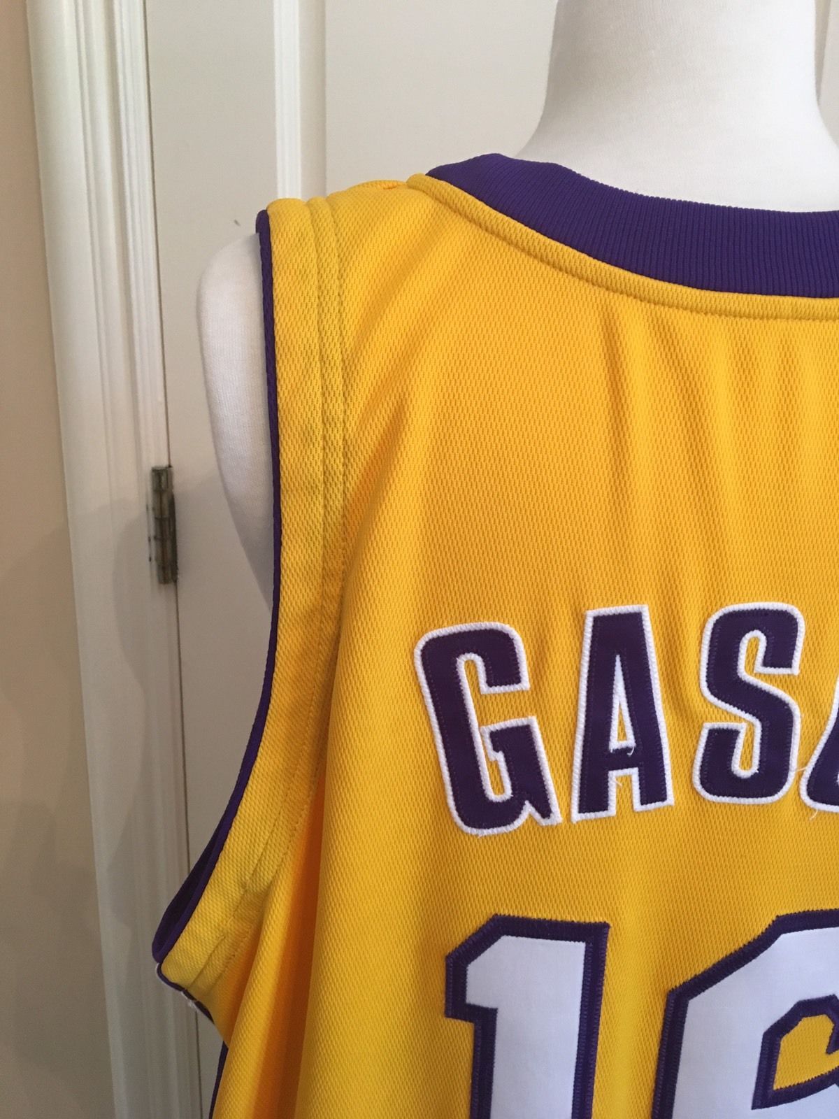 Pau Gasol Los Angeles Lakers 2009-10 Game Worn Signed Home Jersey (DC LOA) LOOK!