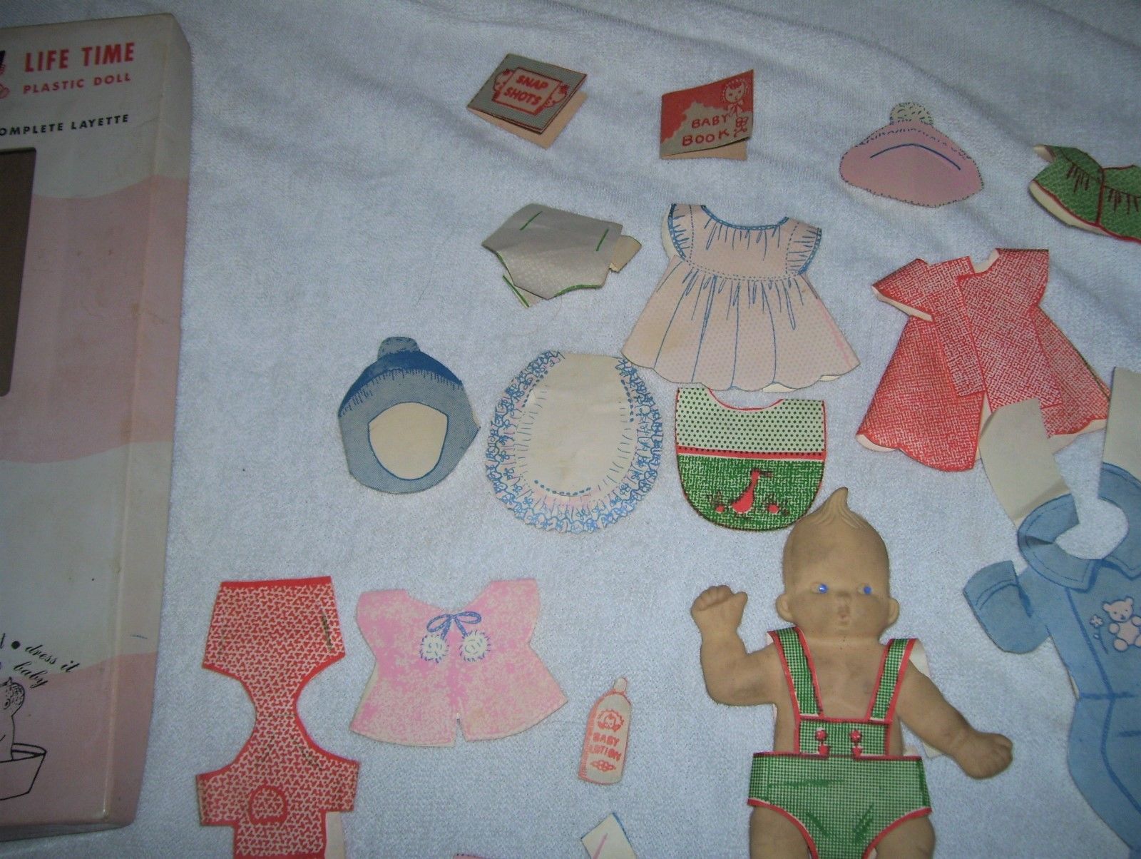 VINTAGE MY BABY LIFE TIME PLASTIC DOLL IN O/B ALMA DEJOURNETTE