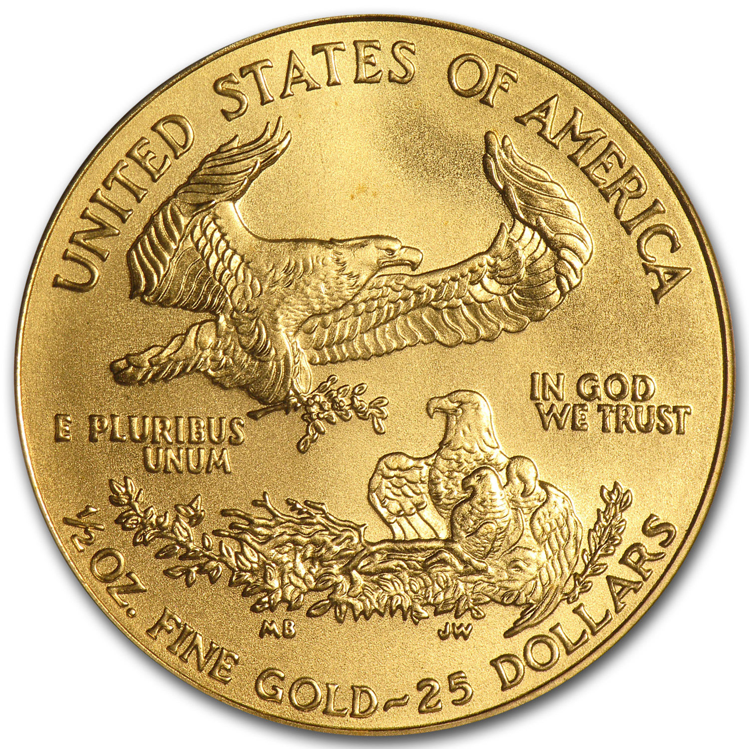 1/2 oz Gold American Eagle Coin - Random Year - MS-69 PCGS - SKU #83497