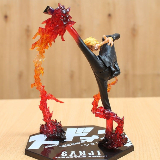 Anime One Piece SANJI Flaming Battle Ver. Figure New with original Box