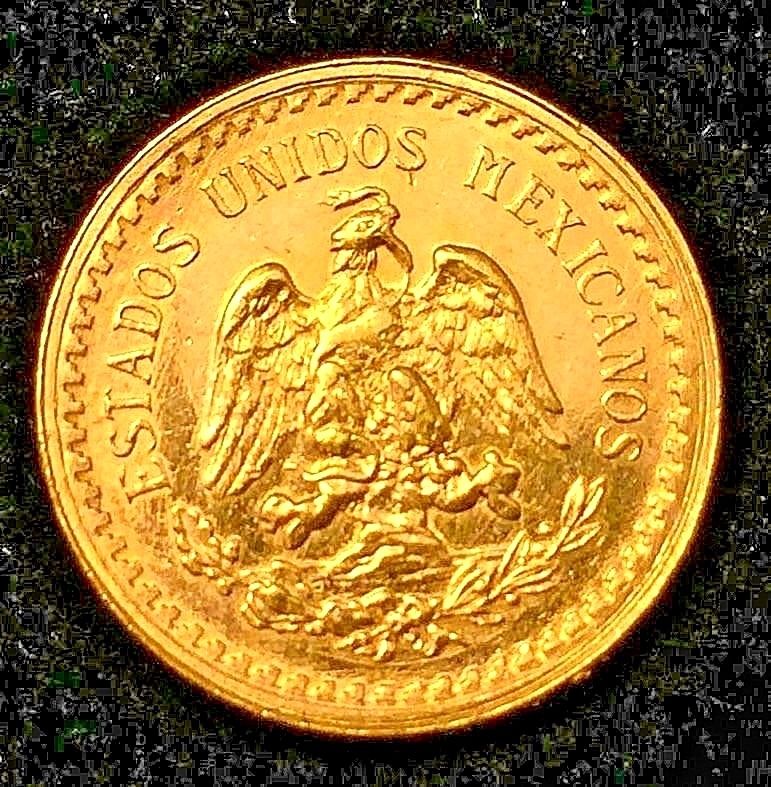 1 Mexican Peso 2.5,  Gold Coin .0603 Troy Oz Random Date Mexico