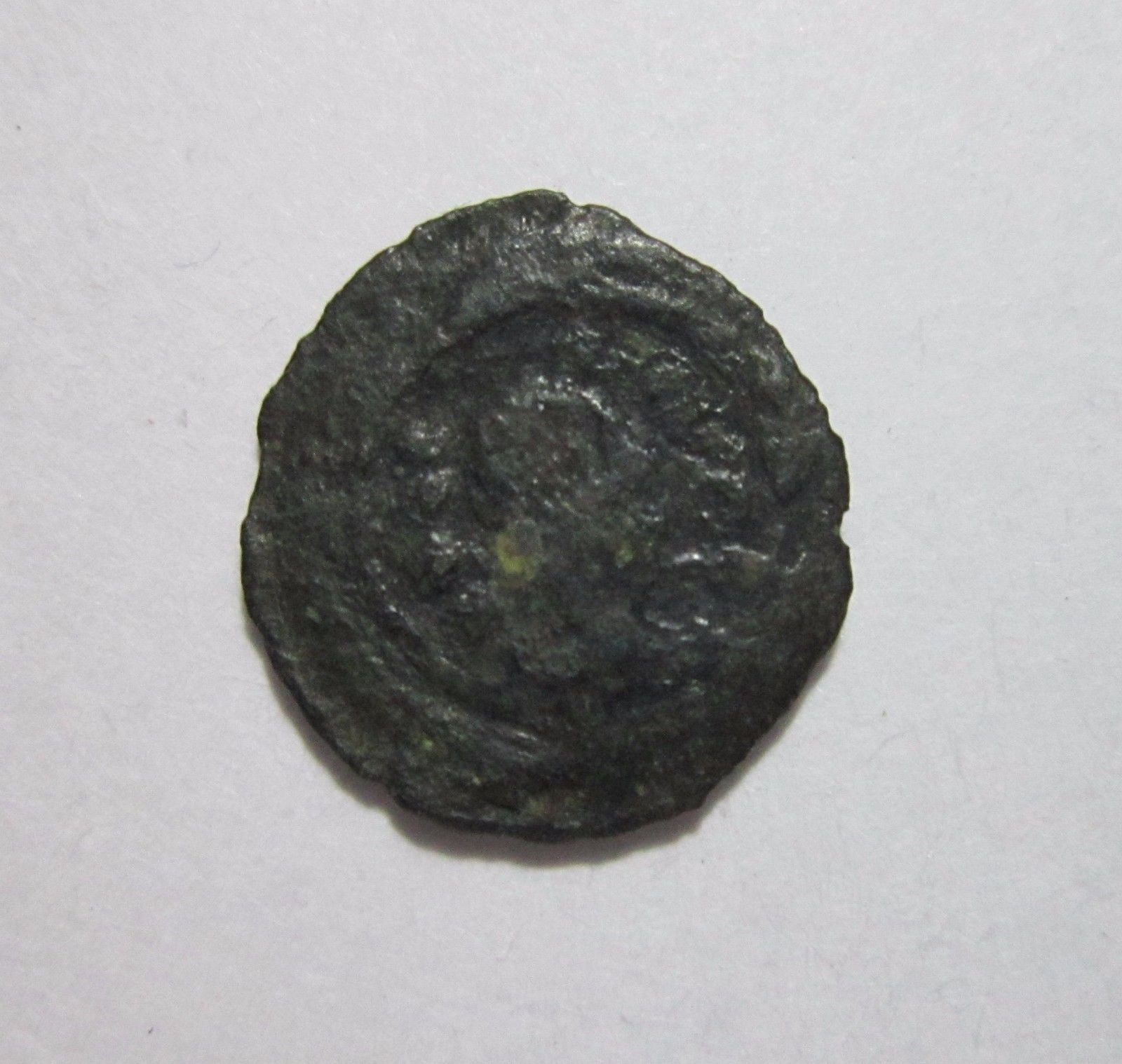 AXUM. AE UNIT. EARLY CHRISTIAN KINGS, TIME OF EZANAS, C. 340-425 AD. CROSS REV.