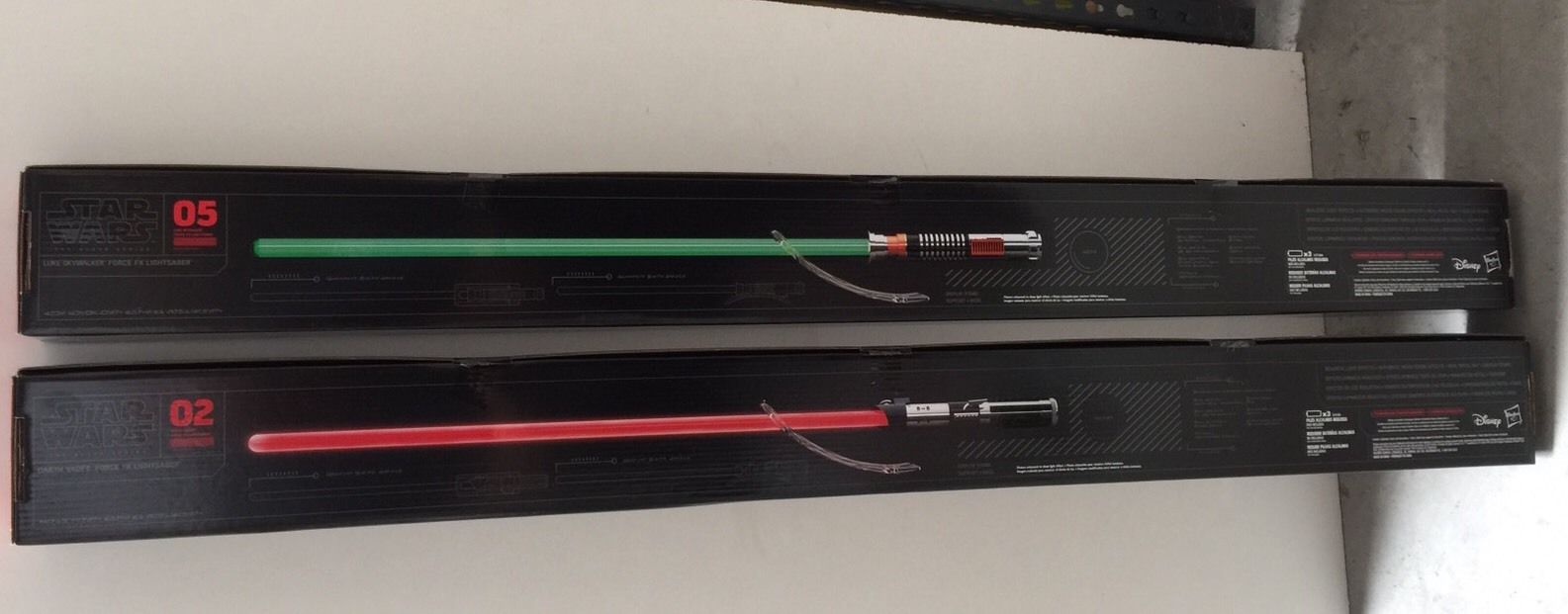 Star Wars The Black Series Darth Vader & Green Luke Force FX Lightsabers