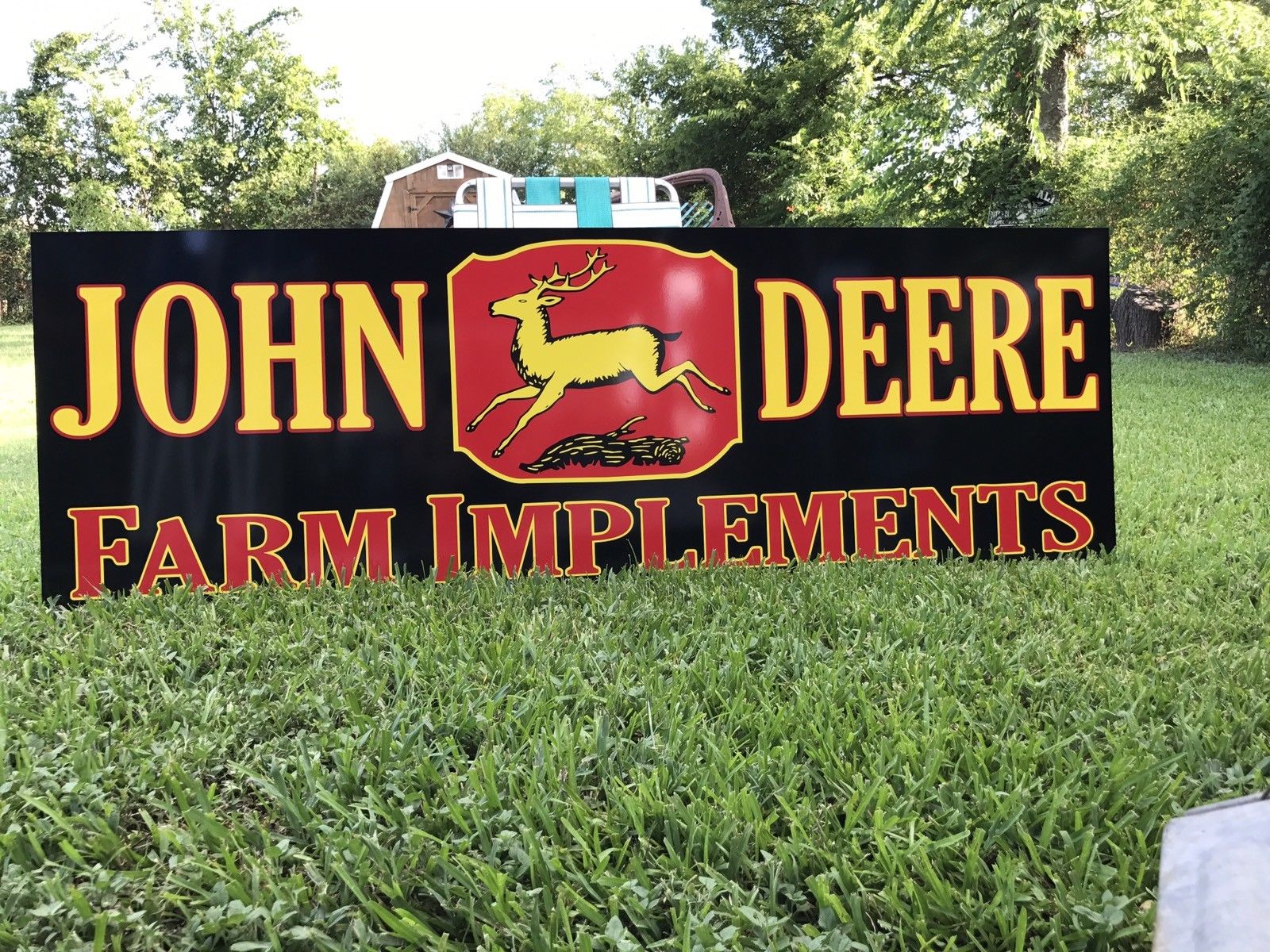 Antique Vintage Old Style John Deere Farm Sign 6 Foot!!