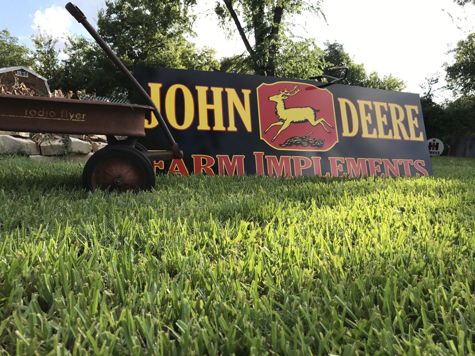 Antique Vintage Old Style John Deere Farm Sign 6 Foot!!