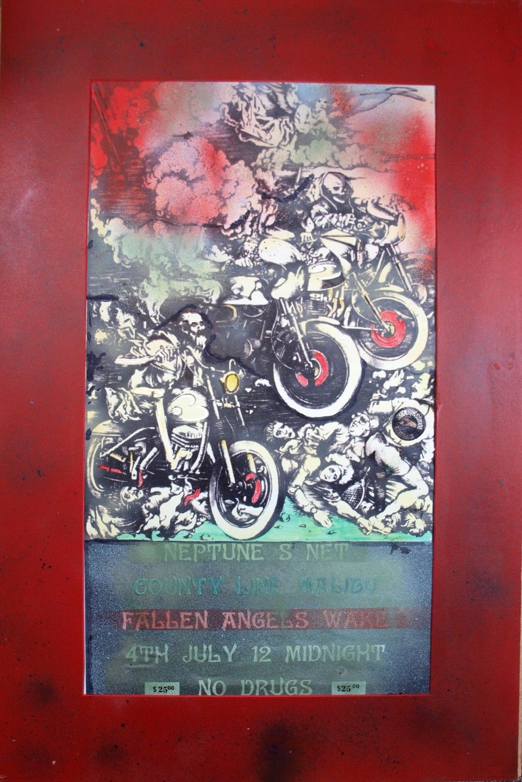 Pietro Psaier (1936-2004) Mixed media. Fallen Angels. Four Horseman.. Apocalypse