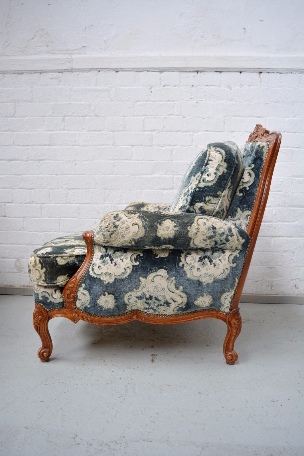 Large French Bergere Louis style Lounge chair / armchair