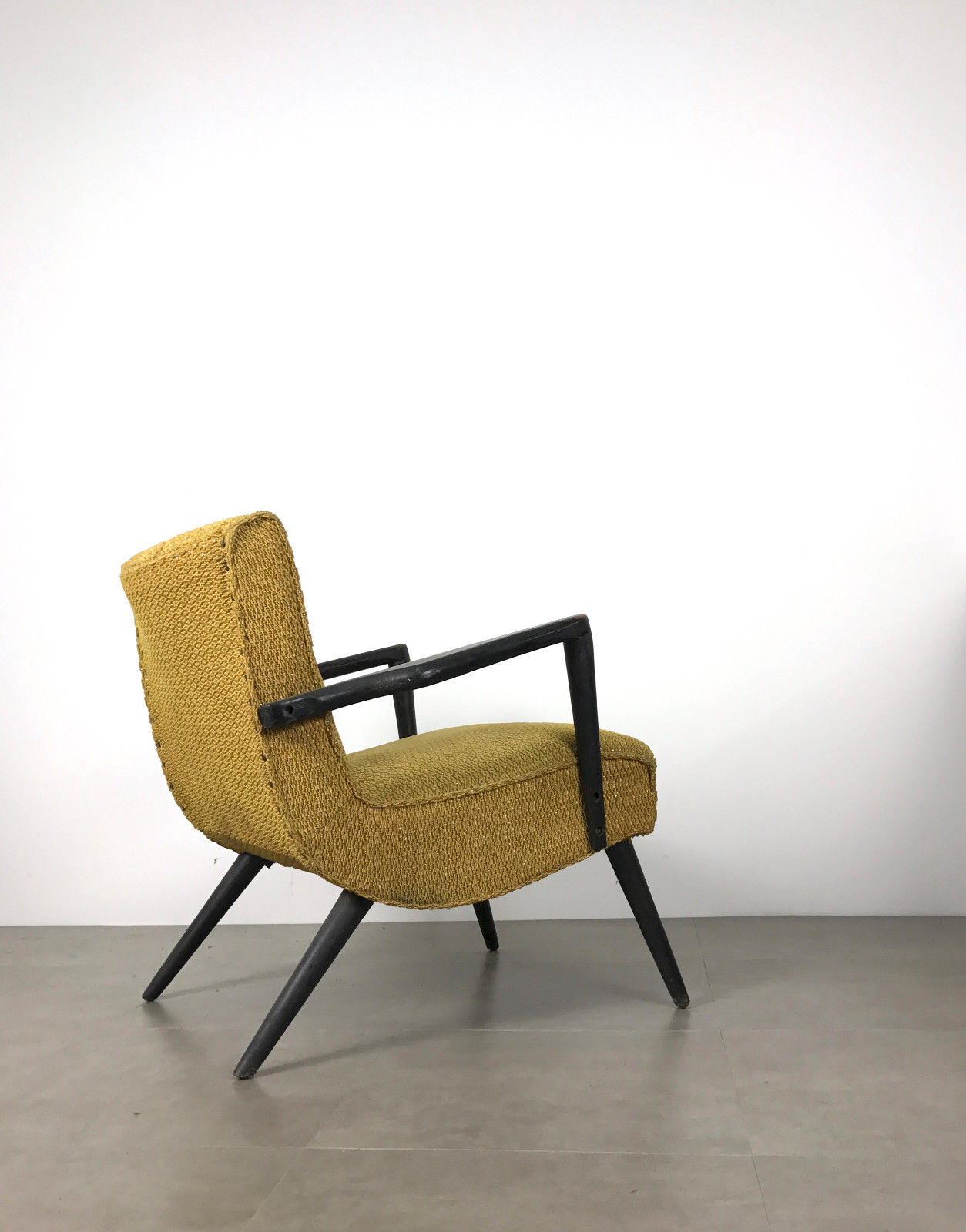 Unique Vintage Mid Century Modern Scoop Cocktail Lounge Arm Chair Pearsall Era