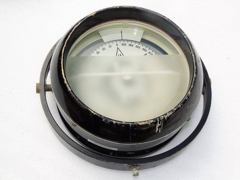 HUGE WILHELM LUDOLPH BREMEN SHIPS MARINE BINNACLE MAGNETIC COMPASS