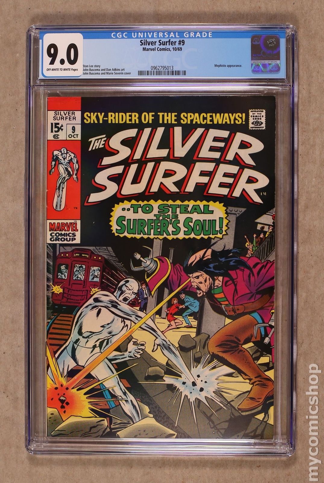 Silver Surfer (1968 1st Series) #9 CGC 9.0 0962795013