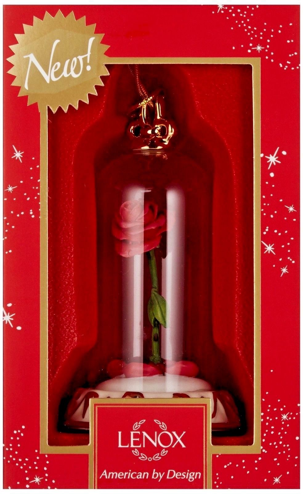 LENOX Ornament - DISNEY'S BEAUTY AND THE BEAST ROSE