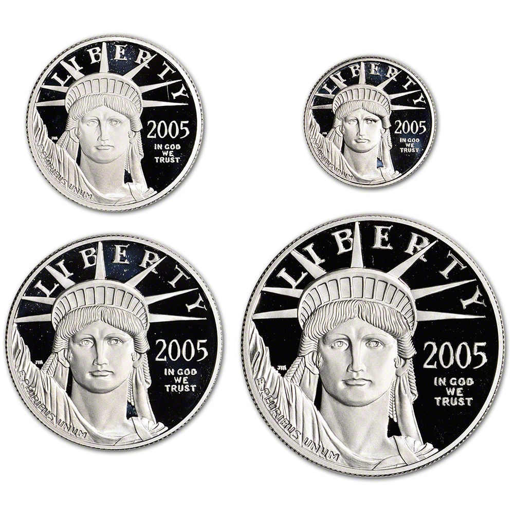 2005-W American Platinum Eagle Four-Coin Proof Set