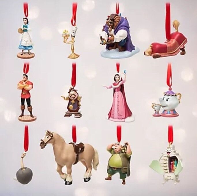 Disney Beauty & the Beast Deluxe Limited Edition Sketchbook Ornament Set Lumiere