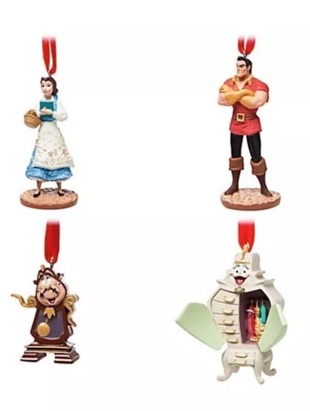 Disney Beauty & the Beast Deluxe Limited Edition Sketchbook Ornament Set Lumiere