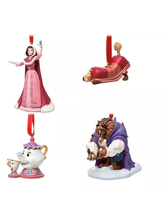 Disney Beauty & the Beast Deluxe Limited Edition Sketchbook Ornament Set Lumiere