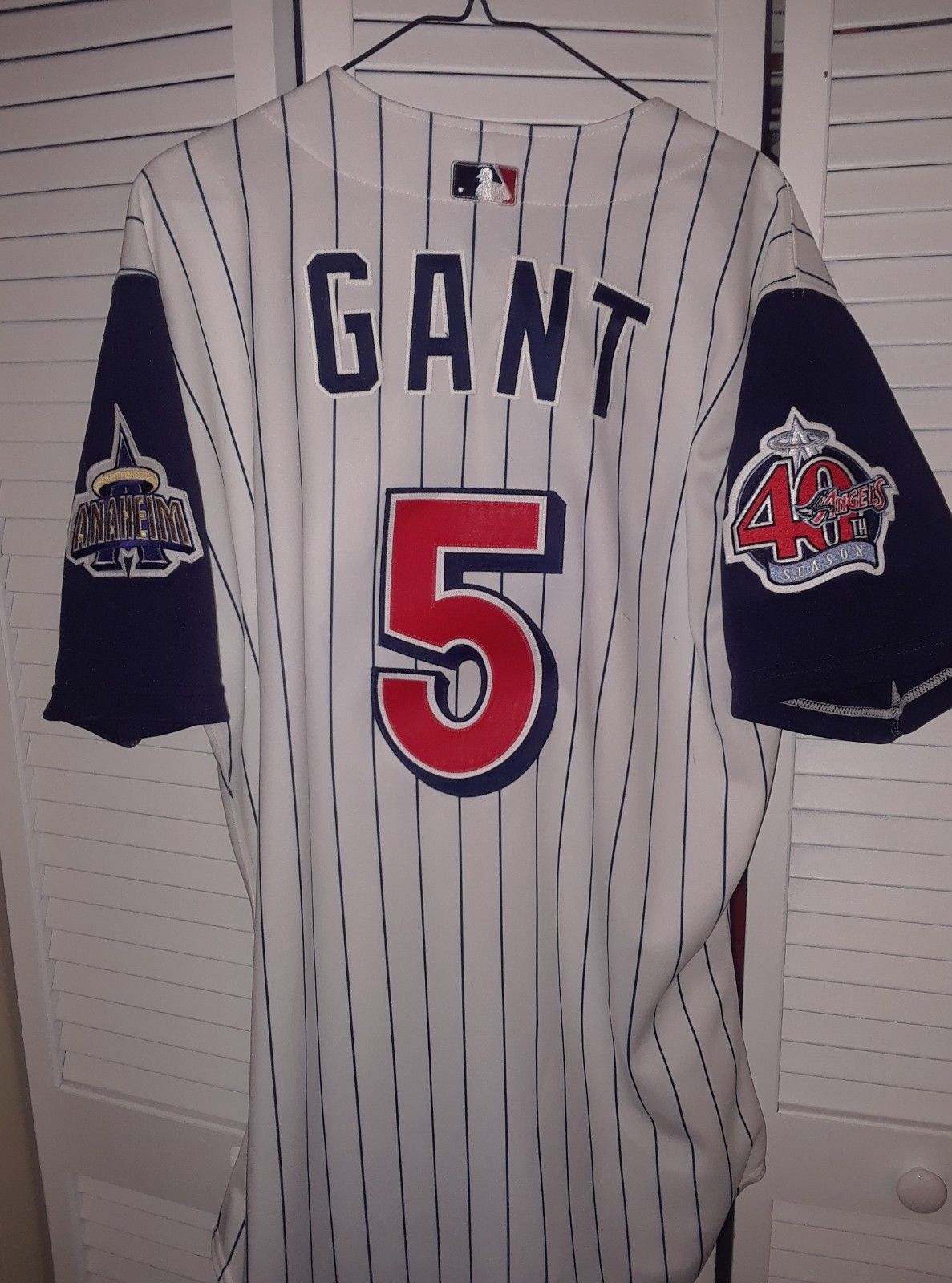 2000 Anaheim Angels RON GANT game used jersey size 46 rare style Disney