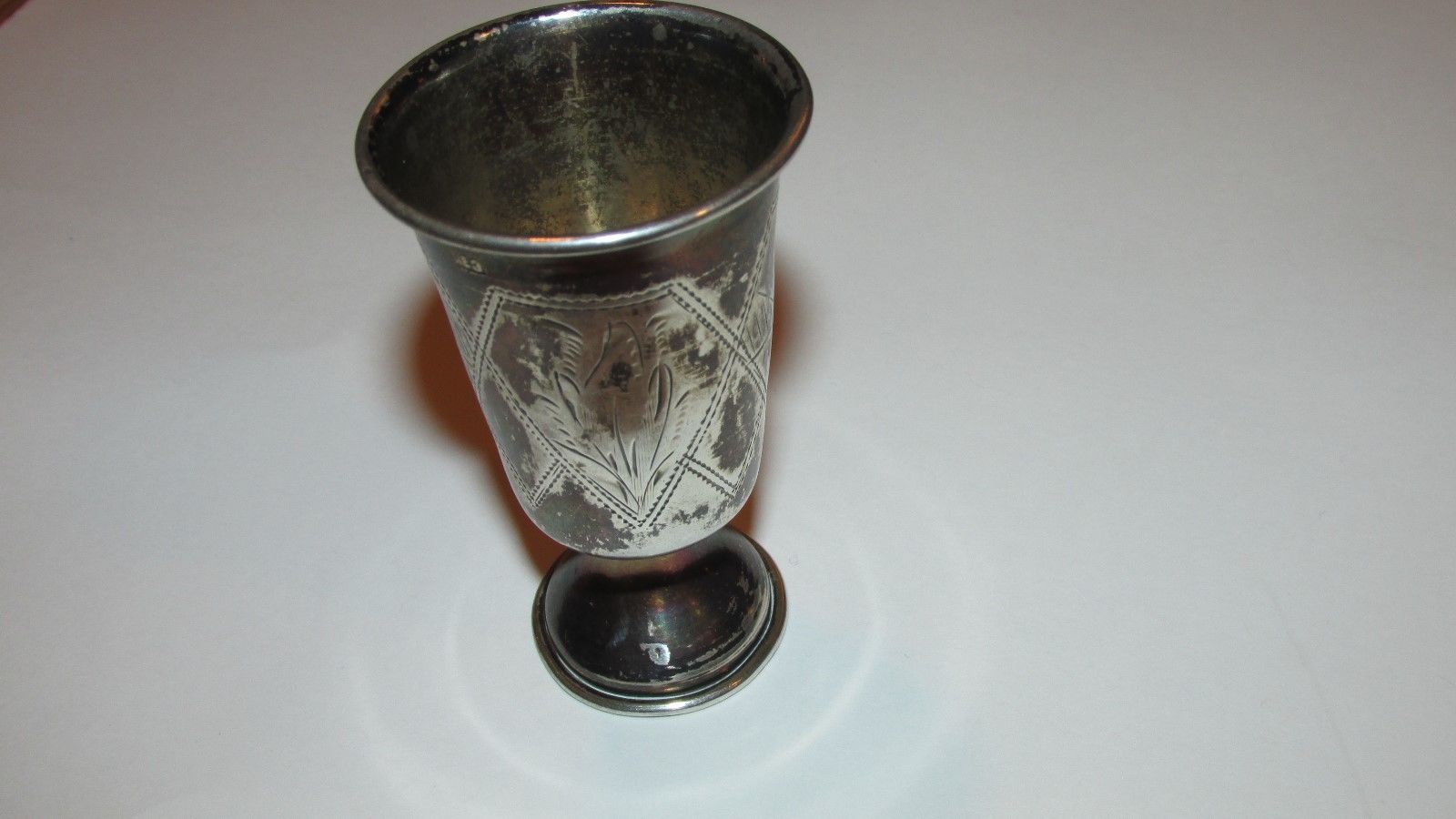 Vintage Sterling Silver Russian Vodka Goblet Cup, Hallmark (84 AB),