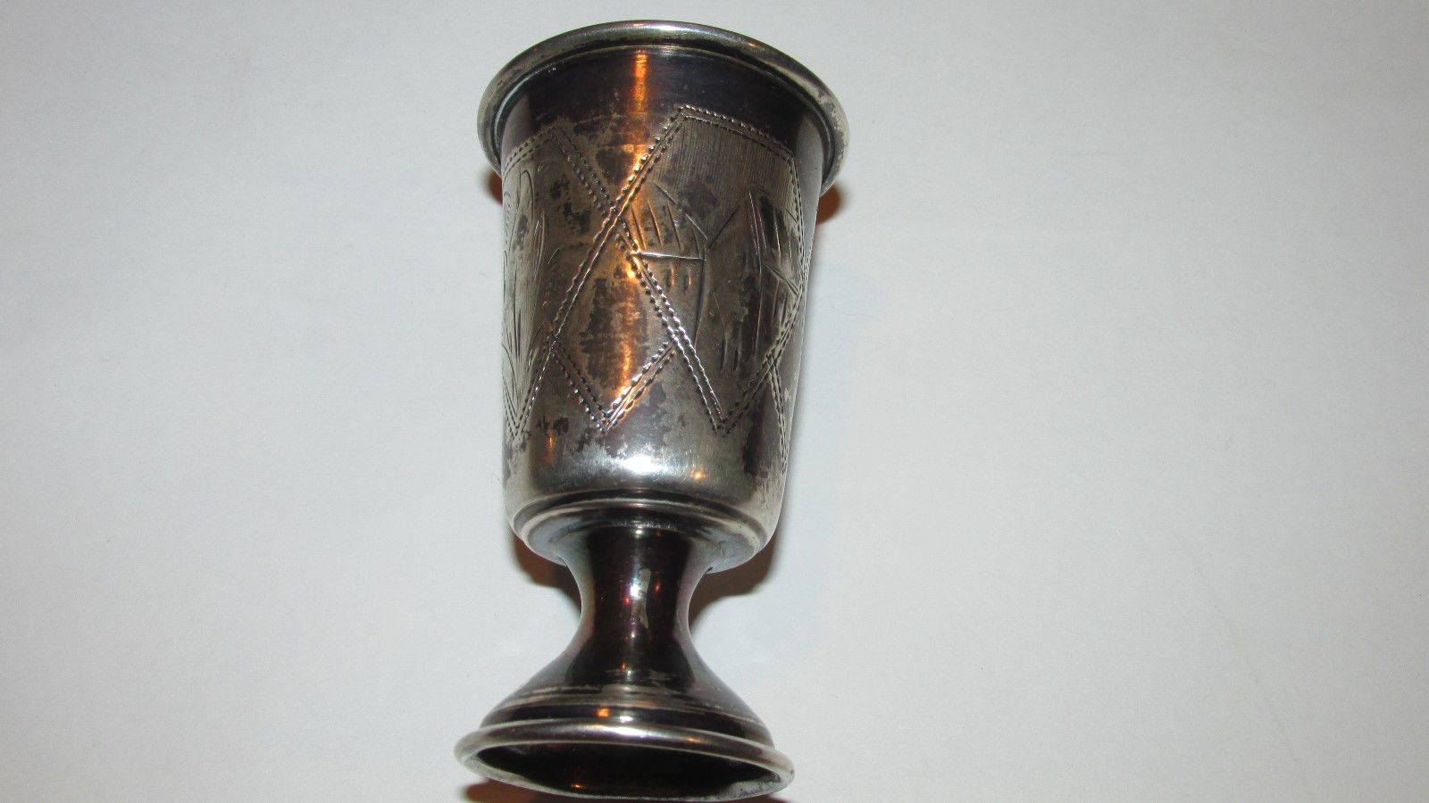 Vintage Sterling Silver Russian Vodka Goblet Cup, Hallmark (84 AB),