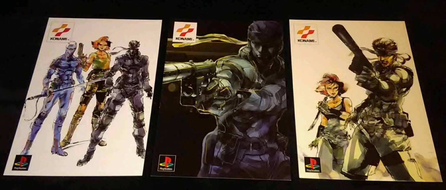 METAL GEAR SOLID PROMOTIONAL FRENCH POSTCARD SET