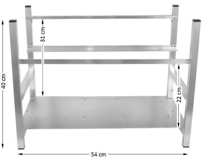 Open Air Mining Rig Frame for 6 + 1 GPU for Ethereum Zcash Monero like Bitcoin