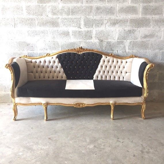 ANTIQUE FRENCH LOUIS XVI STYLE SOFA/SETTEE/COUCH IN UNIQUE DESIGN