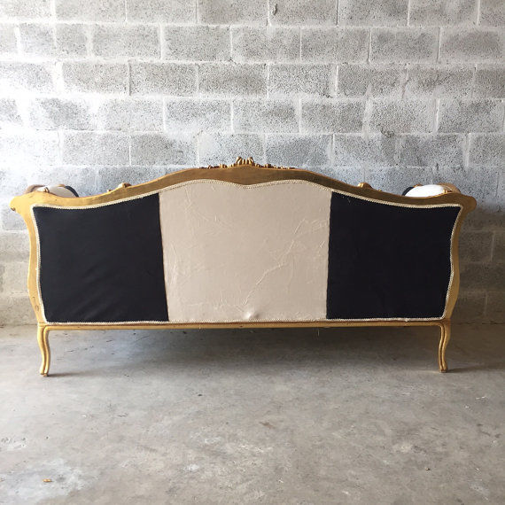 ANTIQUE FRENCH LOUIS XVI STYLE SOFA/SETTEE/COUCH IN UNIQUE DESIGN