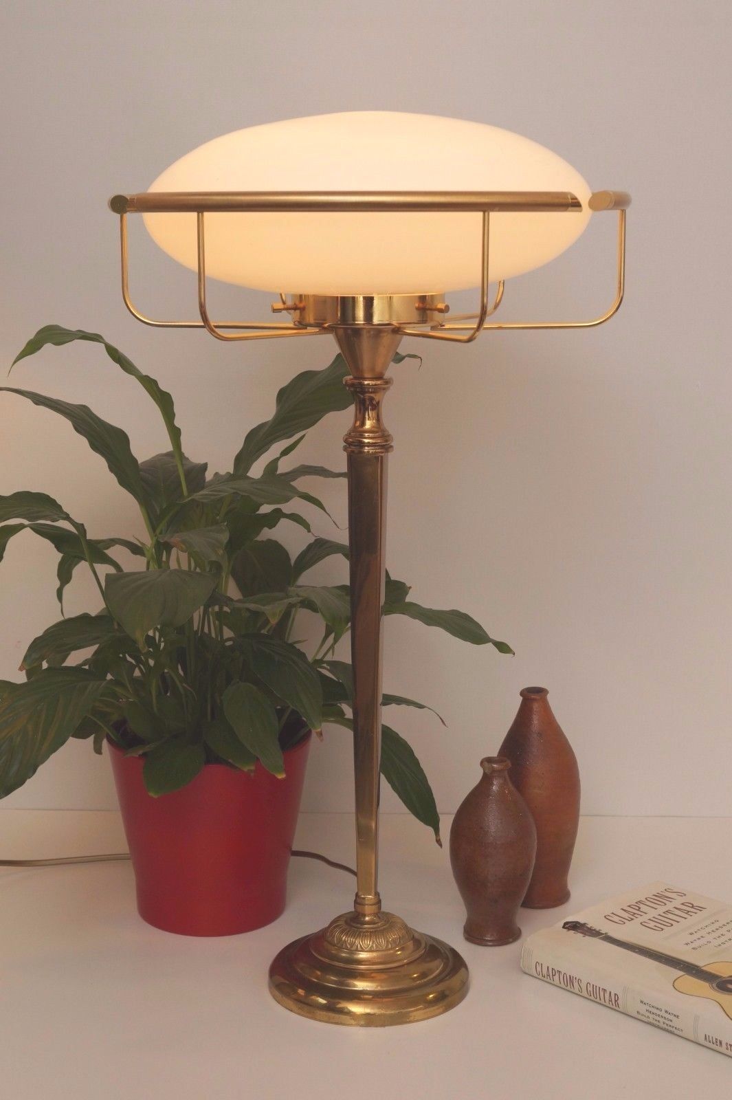 Quaranteed Unique Art Deco Table lamp "THE SEATTLE UFO" Brass Desk