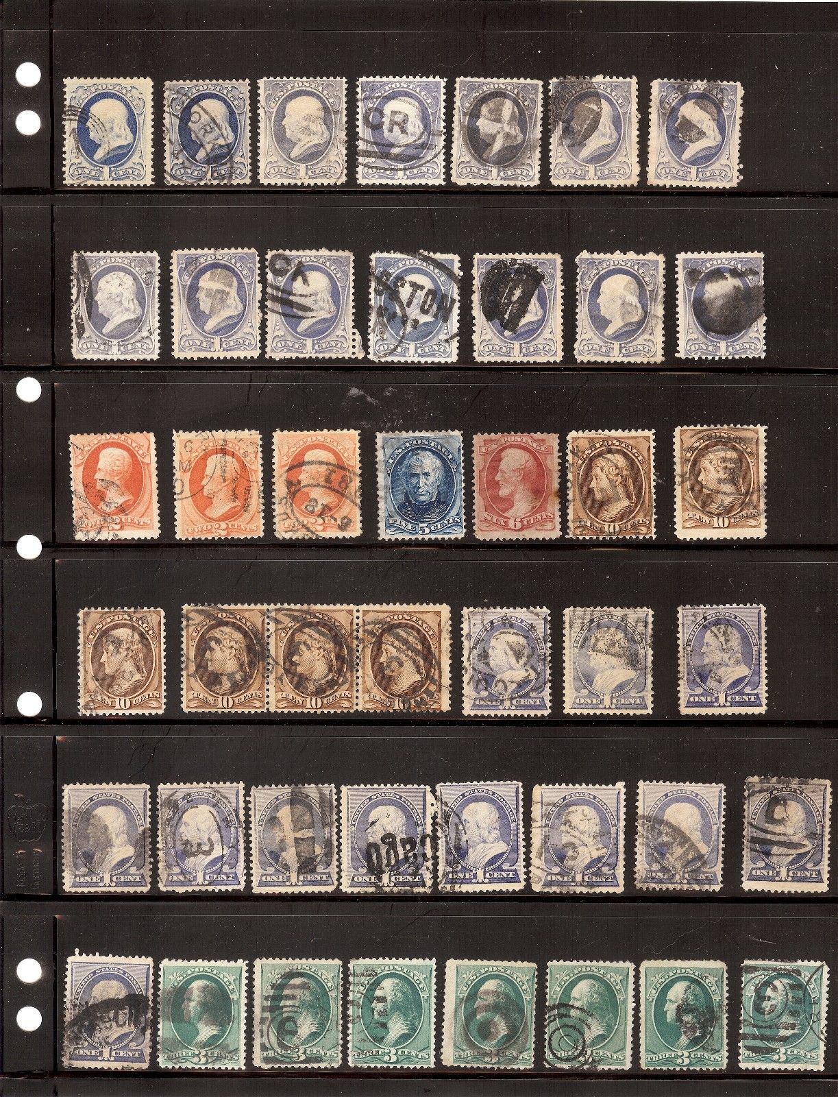 US Stamps Banknotes mostly F-VF sound a few with flaws