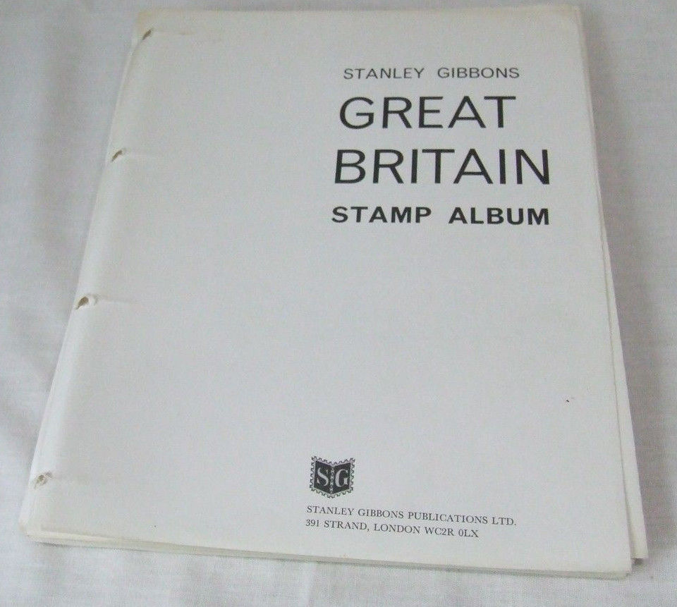 STANLEY GIBBONS GREAT BRITAIN 1936-82 ILLUSTRATED 4 RING STAMP ALBUM LEAVES