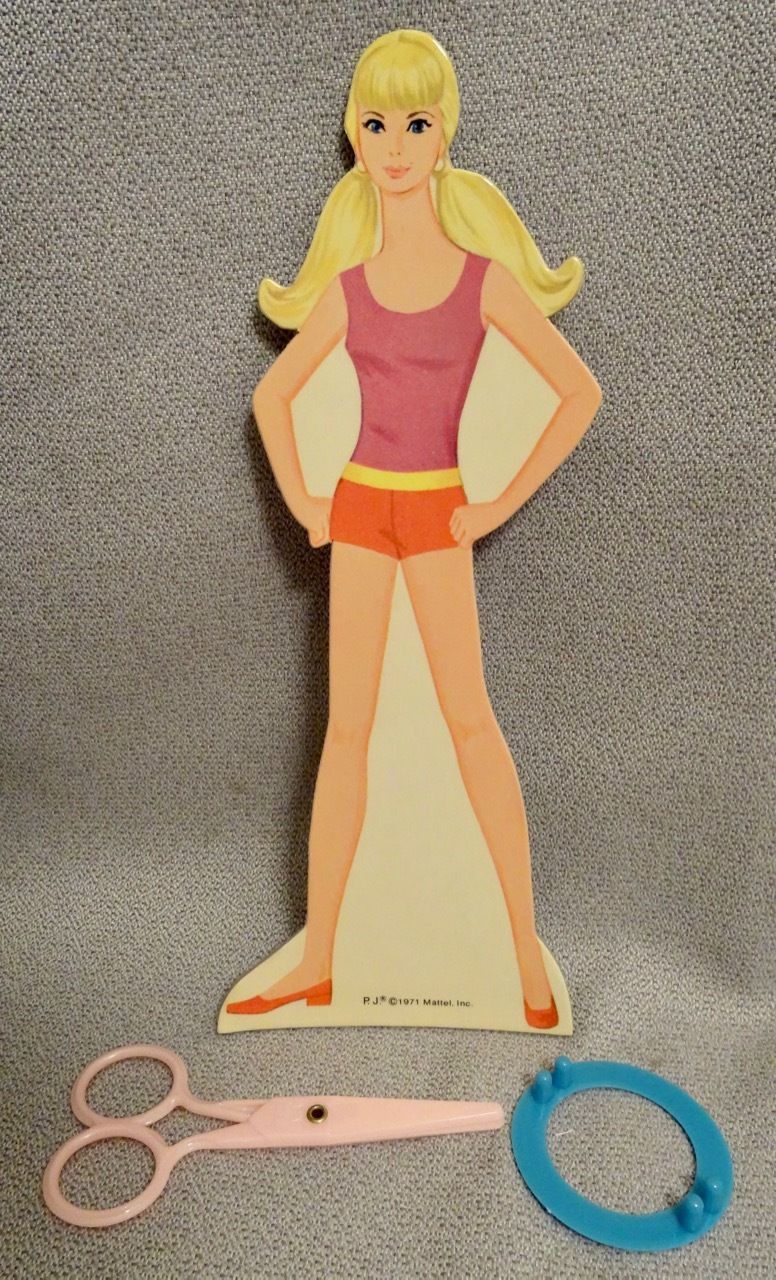 1971 WHITMAN BARBIE’S FRIEND P.J. NEW ’n GROOVY MAGIC PAPER DOLL - RARE & UNCUT