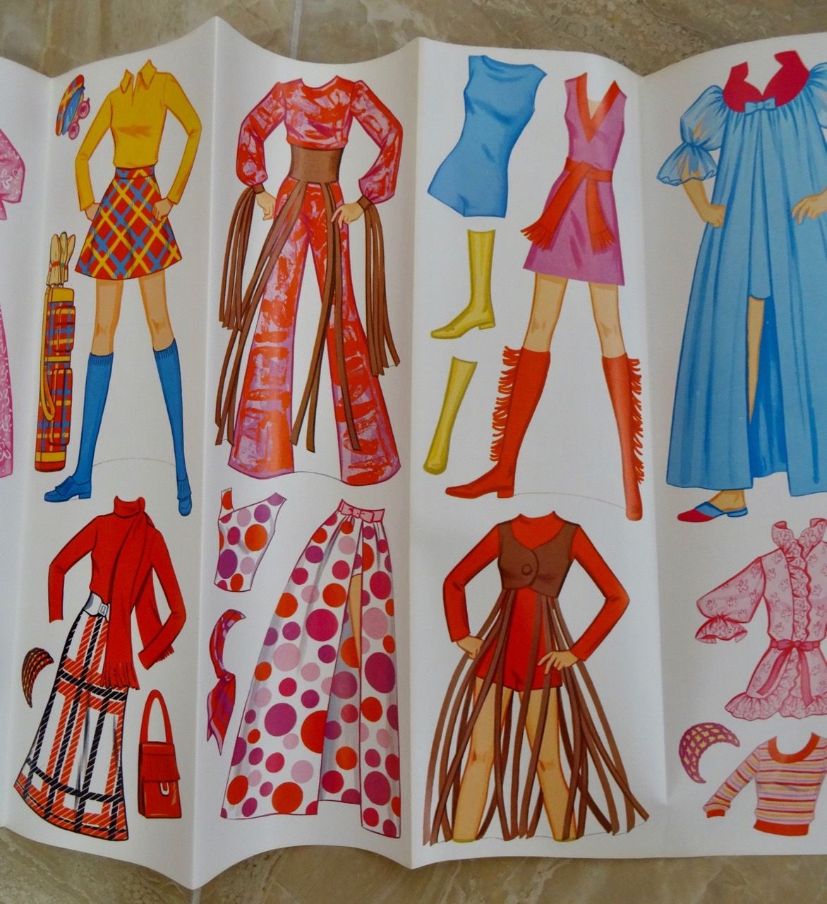 1971 WHITMAN BARBIE’S FRIEND P.J. NEW ’n GROOVY MAGIC PAPER DOLL - RARE & UNCUT