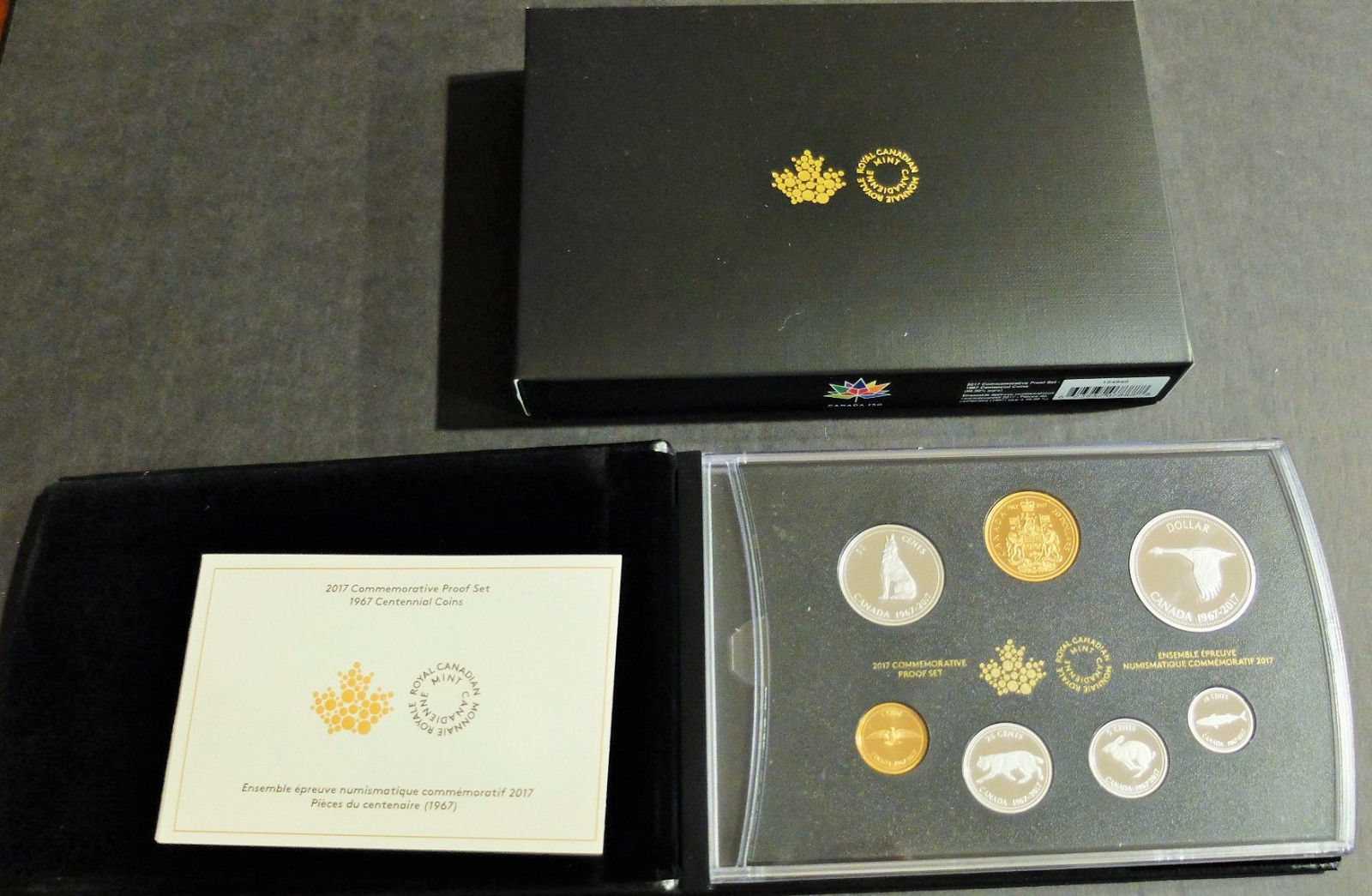 1967-2017 FINE SILVER 1967 COMMEMORATIVE CENTENNIAL CANADA PROOF RCM COIN SET