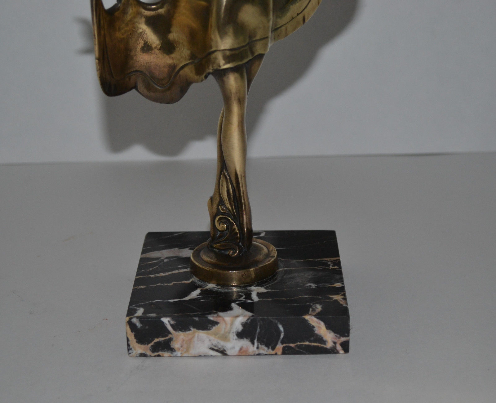 ART DECO BRONZE ,IVORINE STATUE/FIGURINE