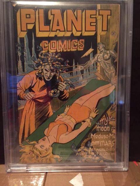 PLANET COMICS #41 CBCS VG/FN 5.0; CM-OW; classic Medusa cover!