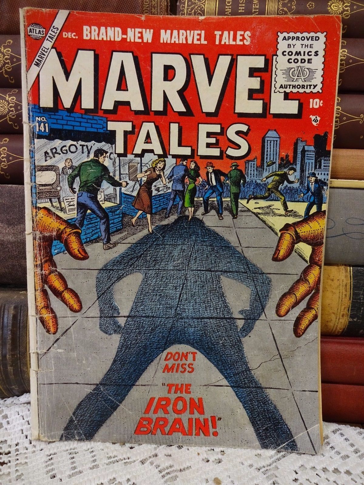 Vintage 1955 MARVEL TALES 141 Golden Age Atlas Comic Book ~ The Iron Brain