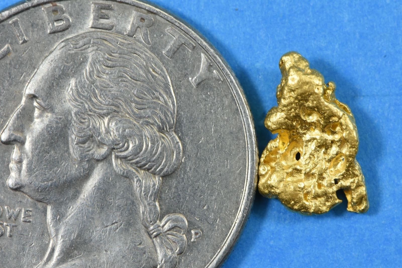 #840 Natural Gold Nugget Australian 1.24 Grams Genuine