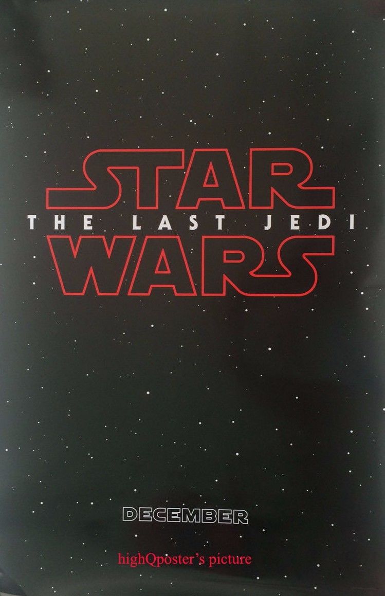 Star Wars The Last Jedi Official Teaser ORIGINAL 27x40 DS POSTER 1sheet 2 sided