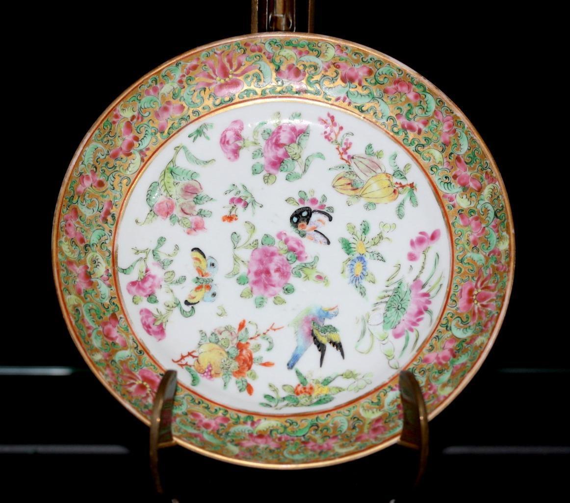 19TH C  CHINESE ANTIQUE EXPORT PORCELAIN  PLATE