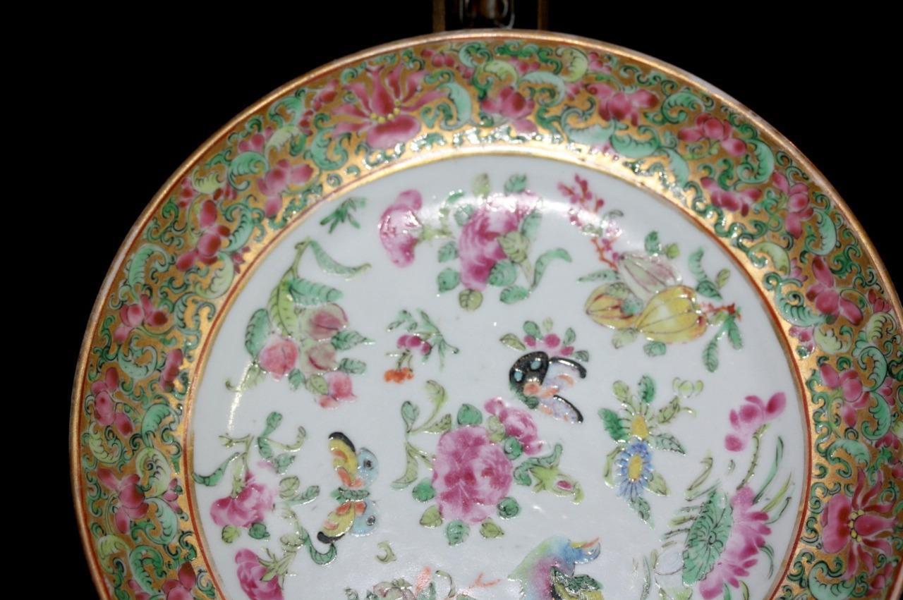 19TH C  CHINESE ANTIQUE EXPORT PORCELAIN  PLATE